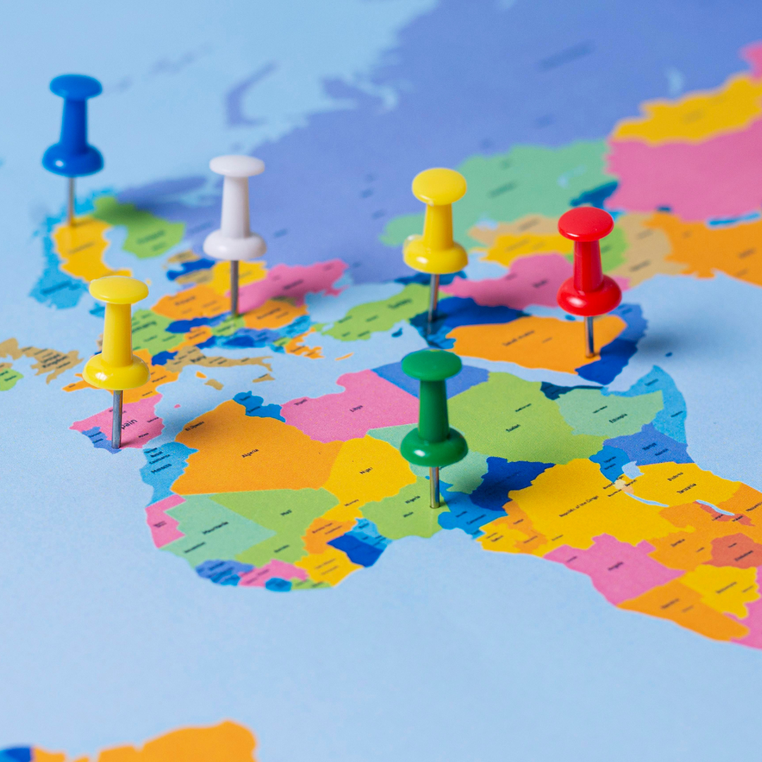 blog image of map illustrating multiple location of local seo